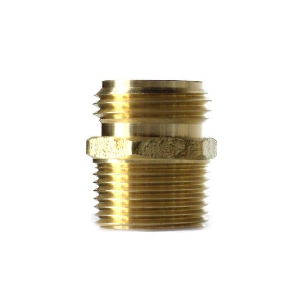 Thrifco Plumbing 3/4 Inch Male GHT X 1/2 Inch MIP Nipple 4400305 - main